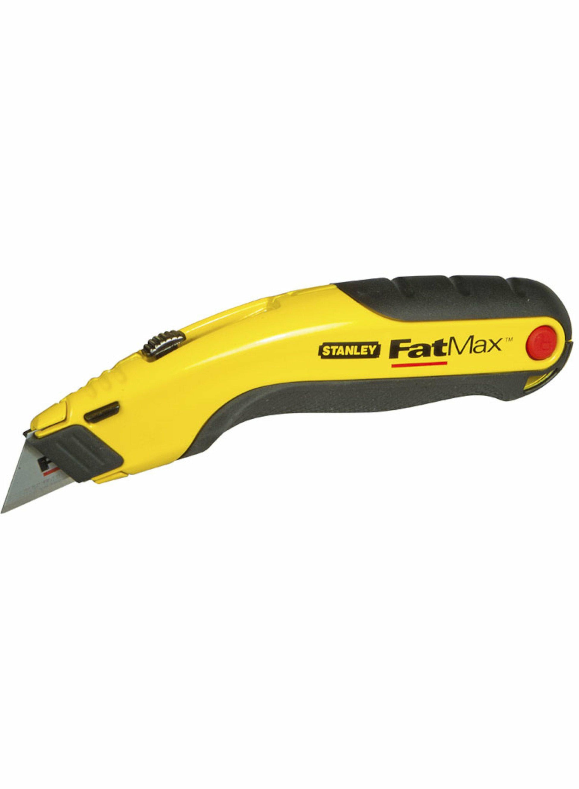 STANLEY 7-10-778 - Cuchillo universal con 5 hojas de corte, Cutter, Sistema de cambio instantáneo, Salida de cuchillas de 4 posiciones, Depósito de 5 cuchillas, Resistente, Cuerpo de acero