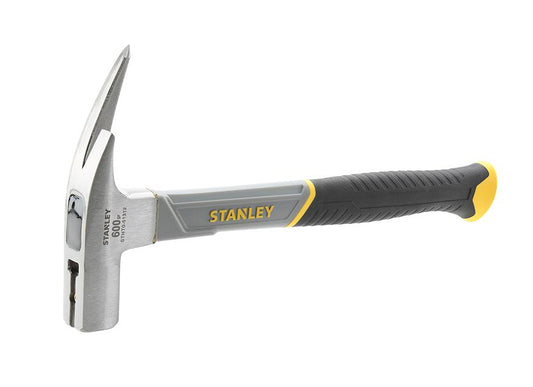 Stanley Martillo de carpintero de fibra de vidrio STHT0-51312 (600 g, 336 mm de longitud, con núcleo de fibra de vidrio, cabeza pulida, mango antideslizante de dos materiales, equilibrado óptimamente)