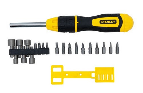 Stanley STHT0-62574 - Destornillador de carraca con puntas intercambiables, 20 piezas