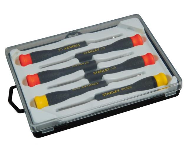 Jeu de 6 Micro Tournevis - STANLEY - STHT0-62631 - 4 Fente + 2 Phillips