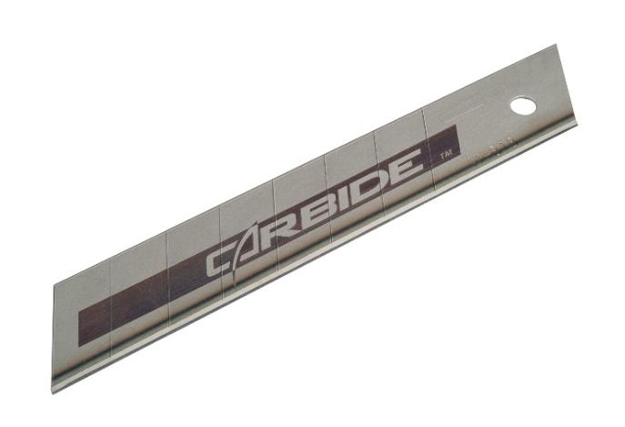 STANLEY FATMAX Hojas de cutter Carbide de 18mm, hasta 10 veces más cortes, filo resistente, cuerpo de acero flexible, dispensador de 50 hojas, STHT8-11818