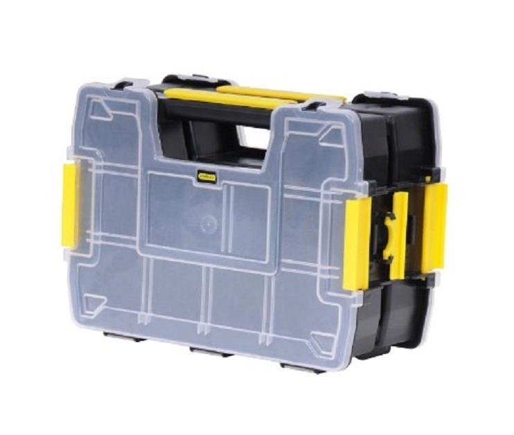 Stanley STST1-71197 Organizador Doble, Negro/ Blanco/ Amarillo