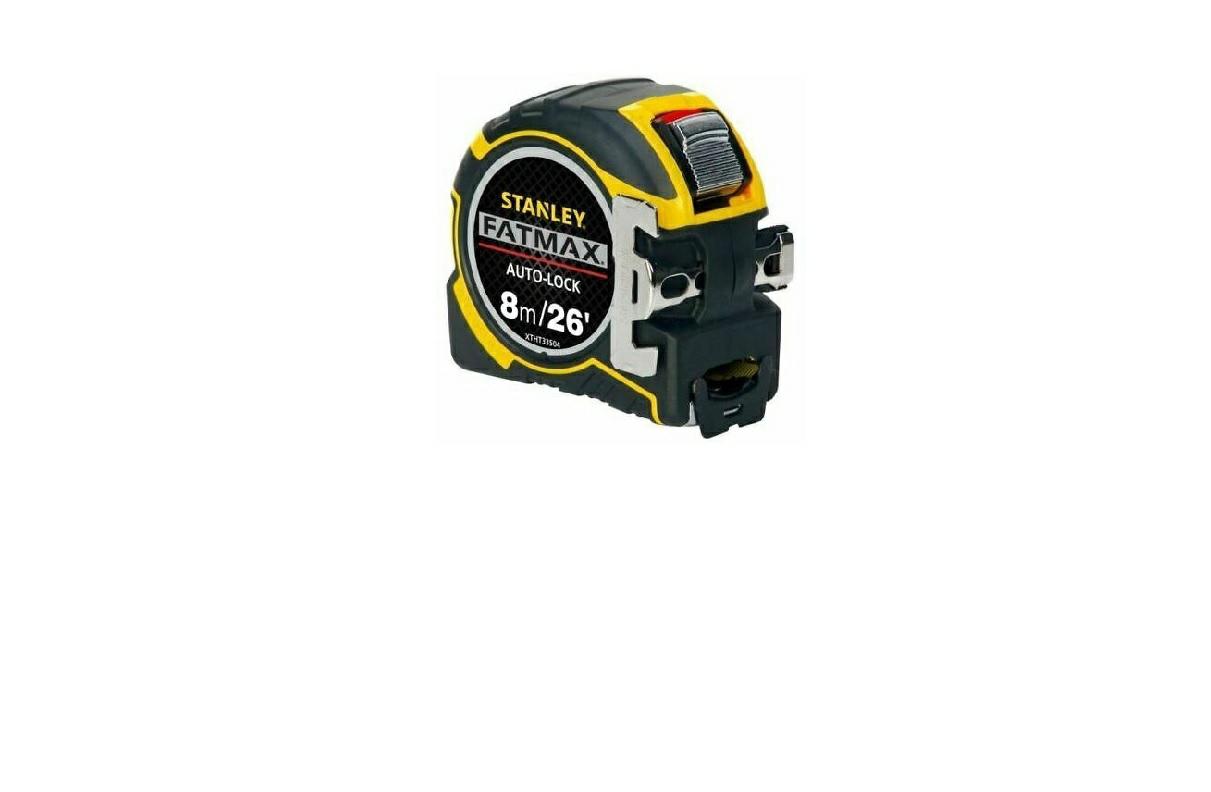 Stanley ZSTA-0-33-504 STA033504 FatMax Autolock - Cinta de bolsillo (8 m de ancho, 32 mm) Pro, 8 m, multicolor