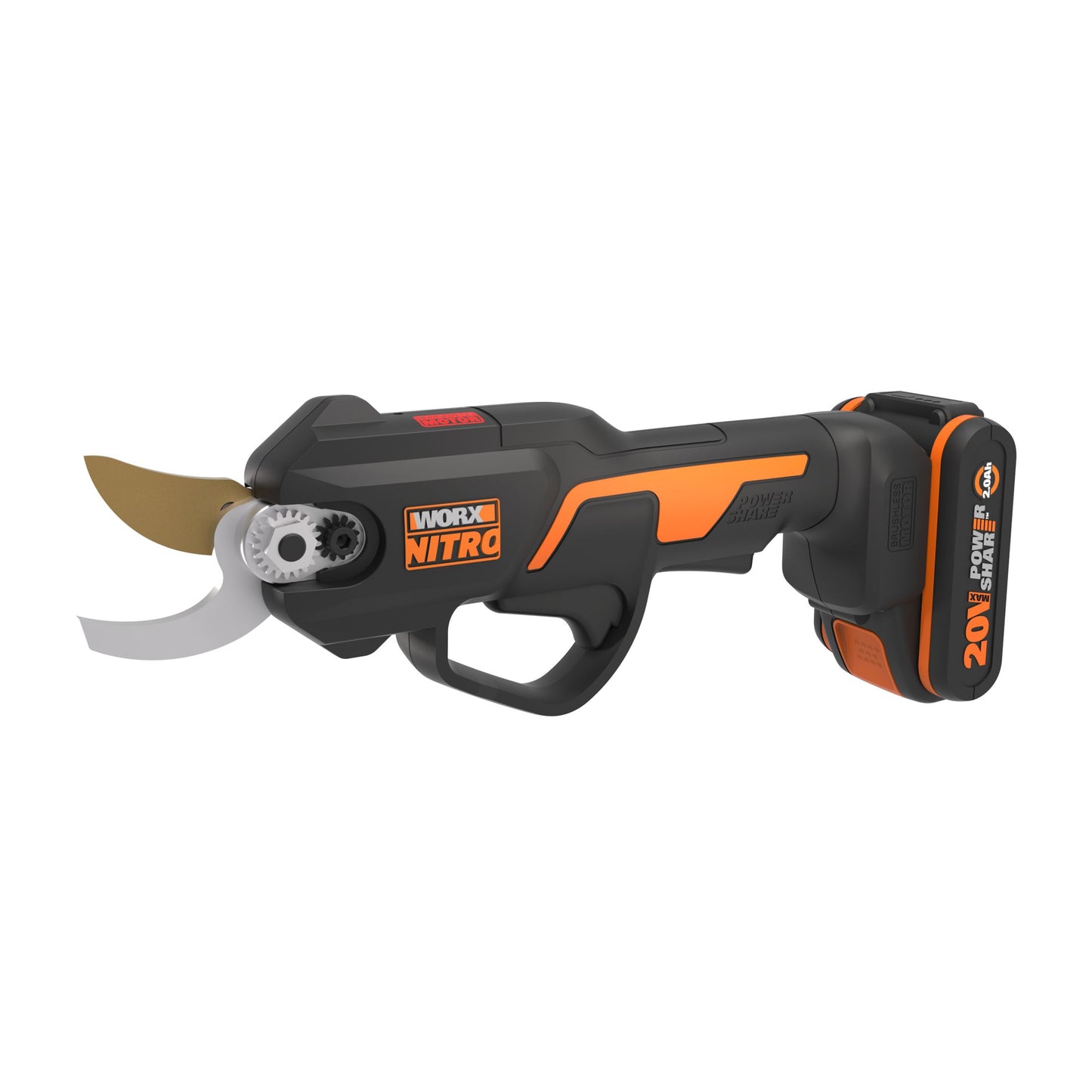Worx WG330E - Tijeras de podar 22cm BL NITRO 20V (1bat 2,0Ah)