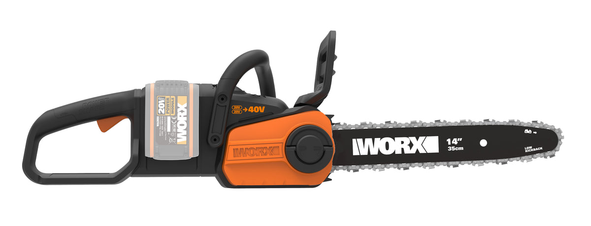 Worx WG384E.9 - Motosierra 35cm BL 40V (2*20V) (S/bat)