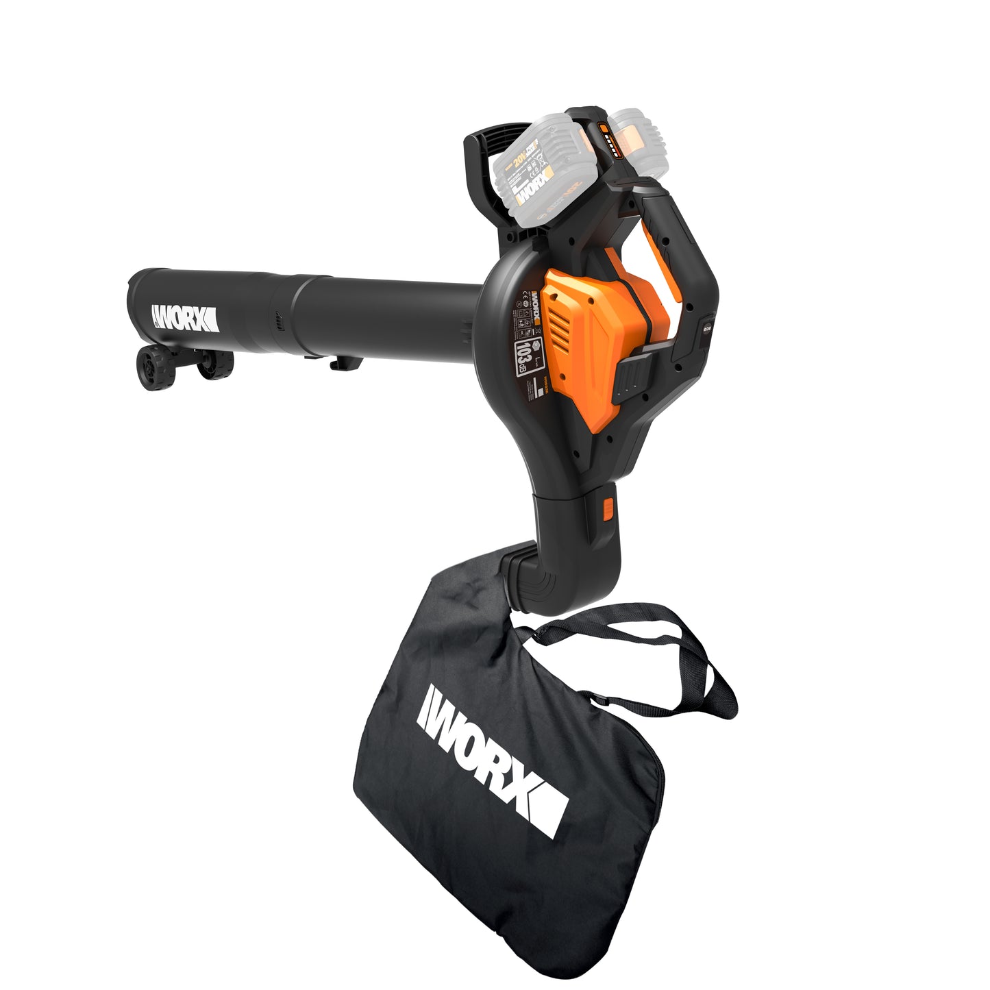 Worx WG583E.9 - Soplador/aspirador BL 40V (2*20V) (S/bat)