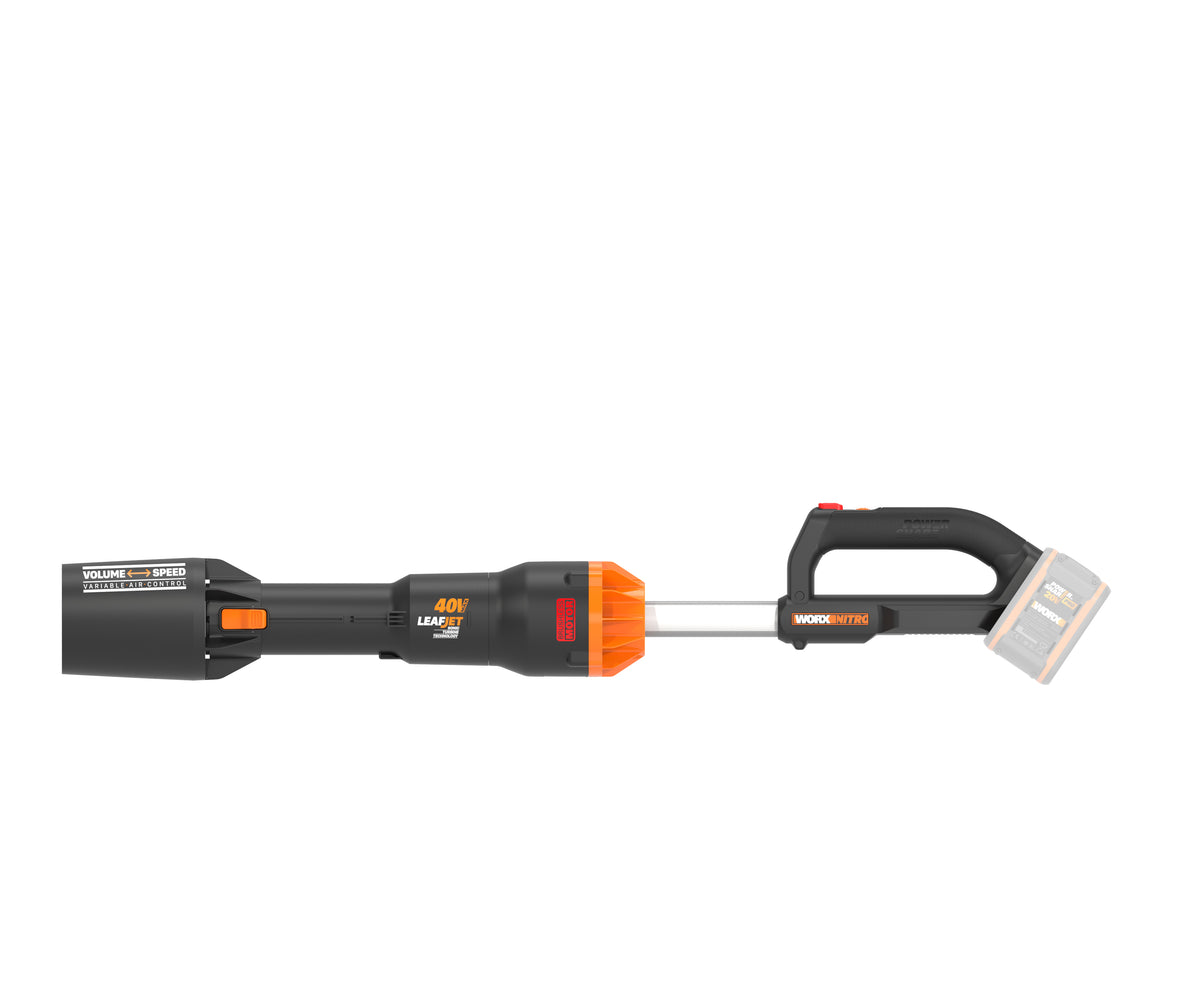 Worx WG585E.9 - Soplador Compact Leafjet BL NITRO 40V (2*20V) (S/bat)