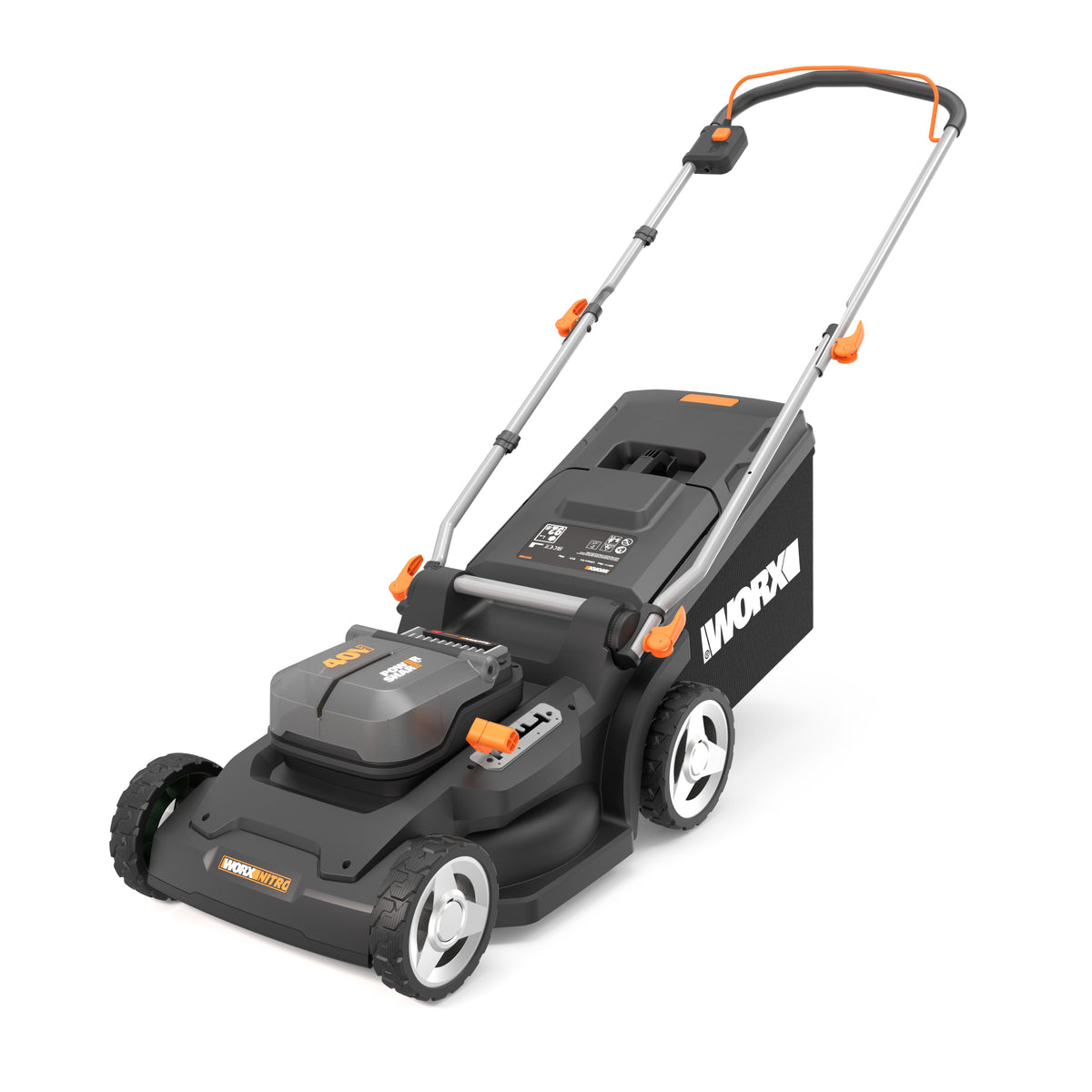 Worx WG745E - Cortacésped 41 cm BL NITRO 40V (2*20V) (2bat 4,0Ah)