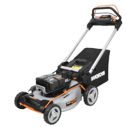 Worx WG761E - Cortacésped autopropulsado 53 cm NITRO 80V (4*20V) (4bat 4,0Ah)