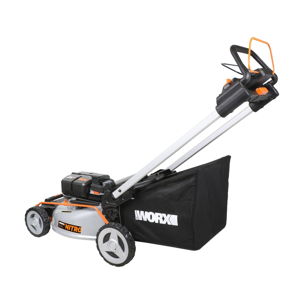 Worx WG761E - Cortacésped autopropulsado 53 cm NITRO 80V (4*20V) (4bat 4,0Ah)