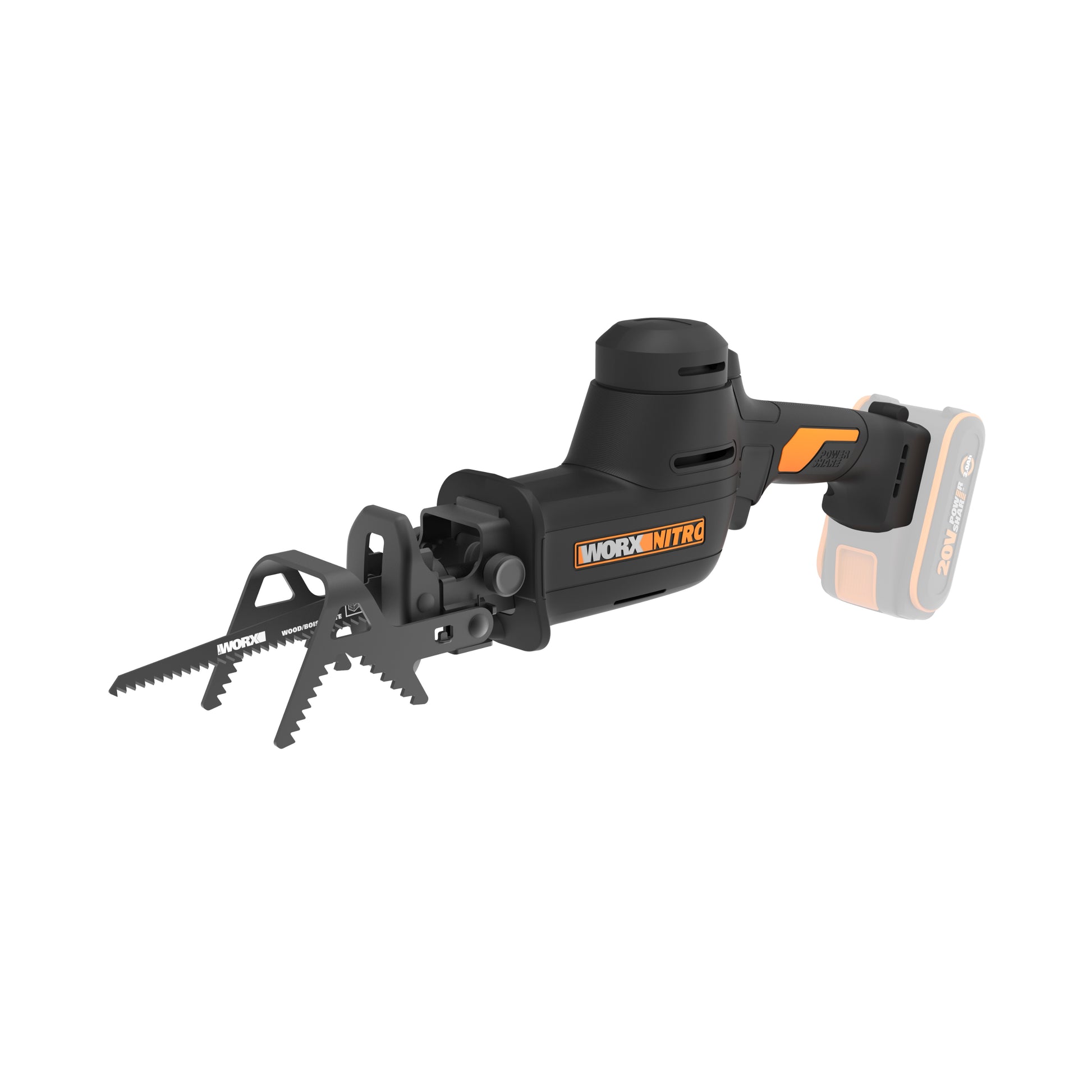 Worx WG893E.9 - Serrucho Multifunción 26mm BL NITRO 20V (S/bat)