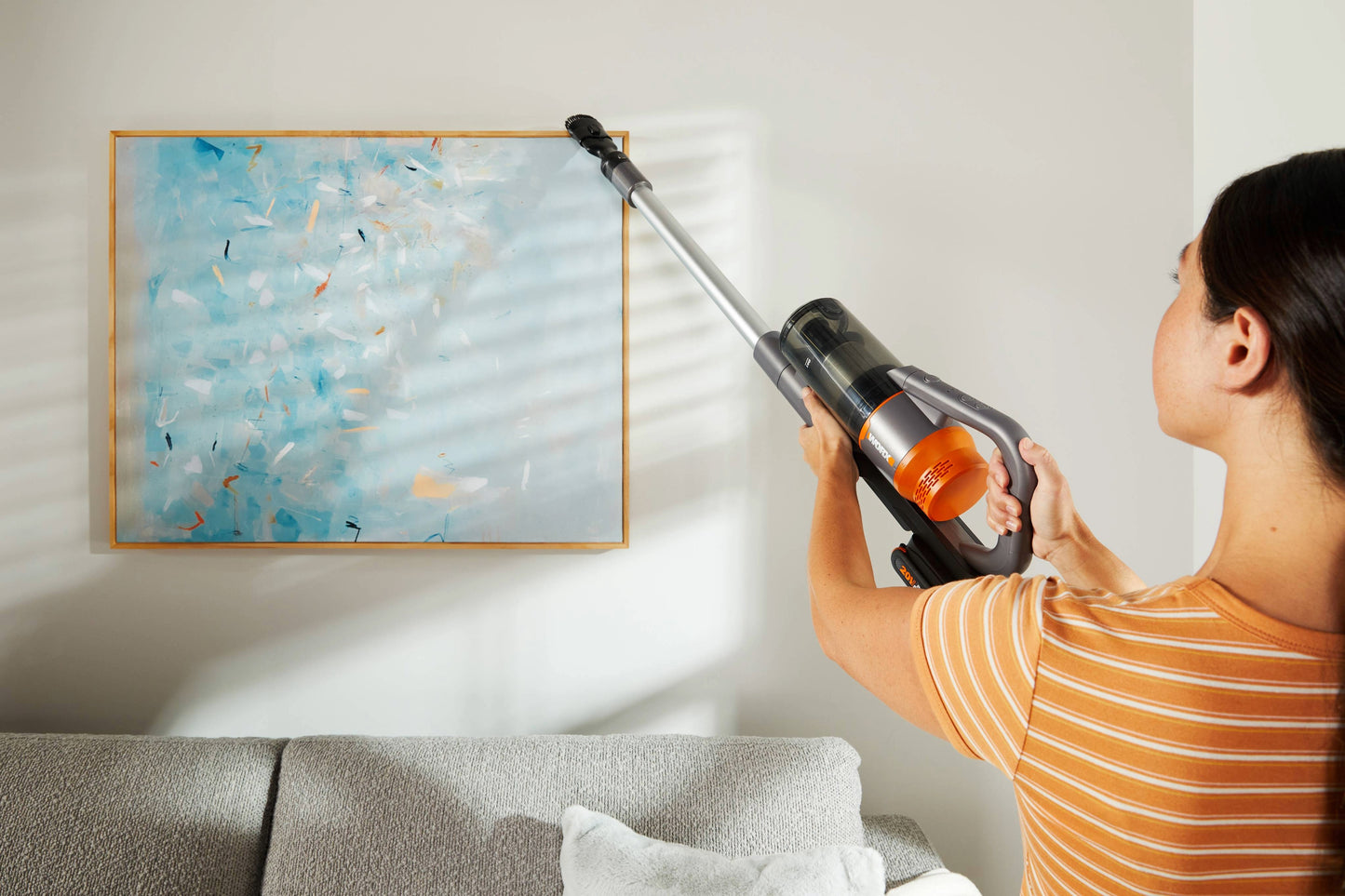 Worx WX038 - Aspirador escoba 20V 2 bat. 2,0Ah