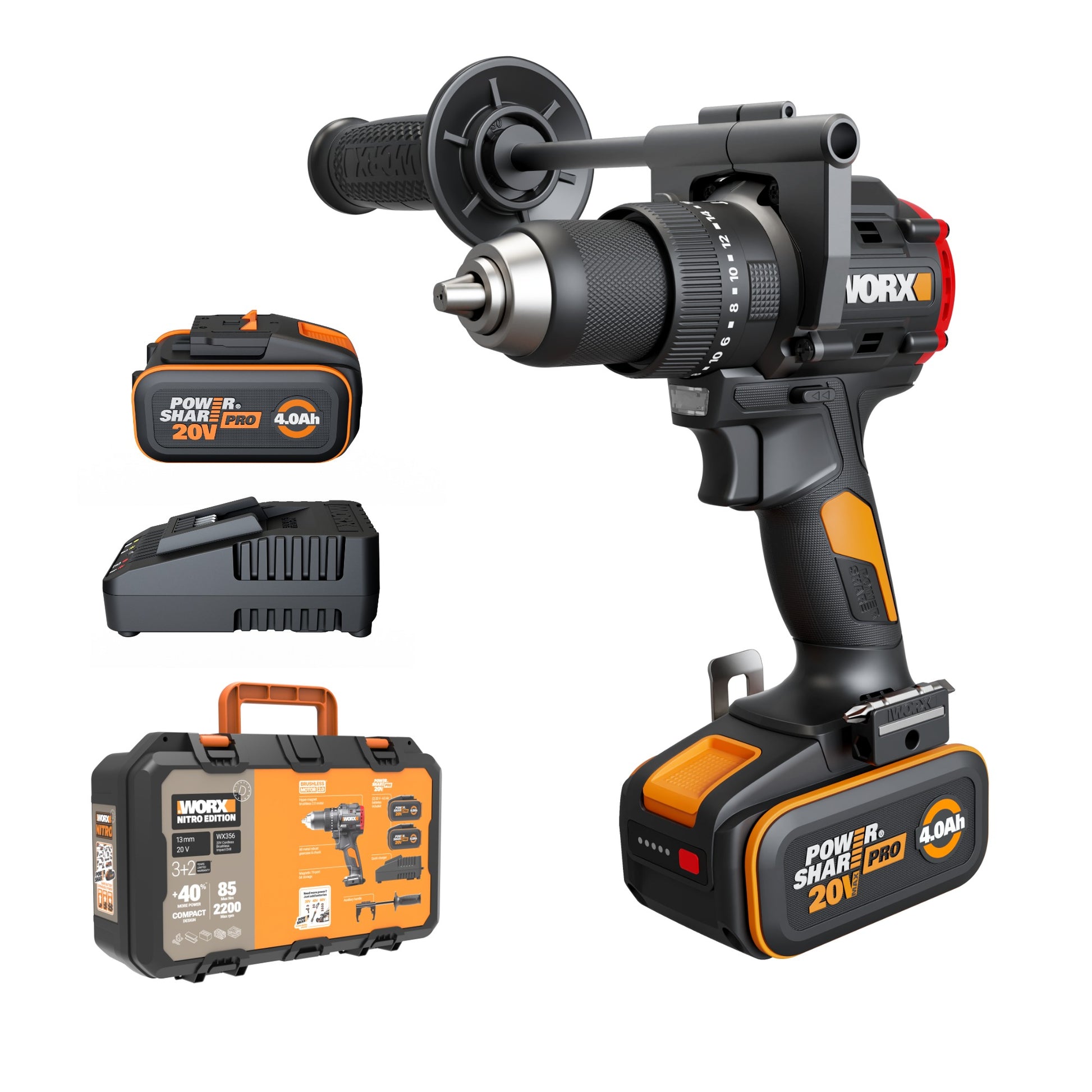 Worx WX356 - Taladro percutor Disponible a partir del 01 de julio 2026