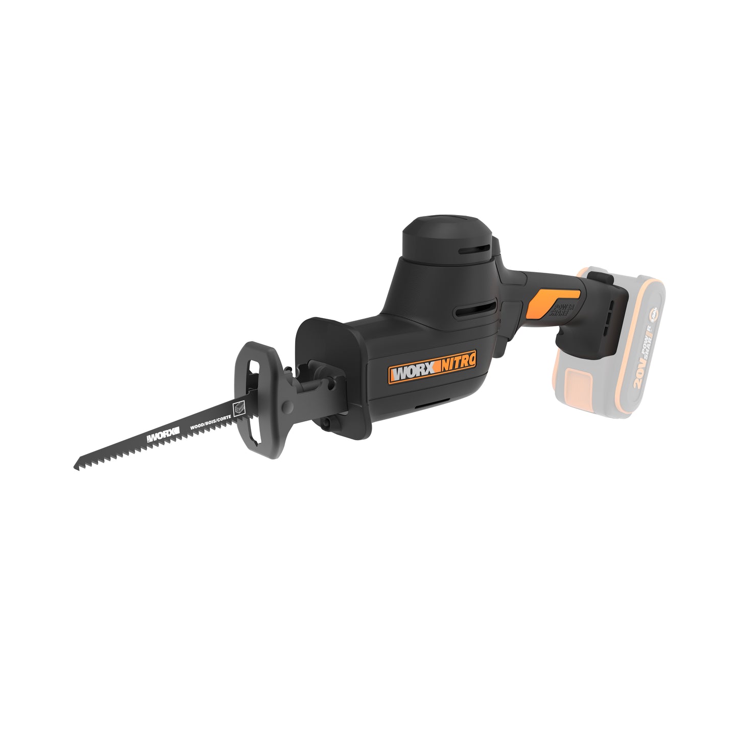 Worx WX501.9 - WX501.9 - Sierra sable 20V BL NITRO 20V (S/bat)