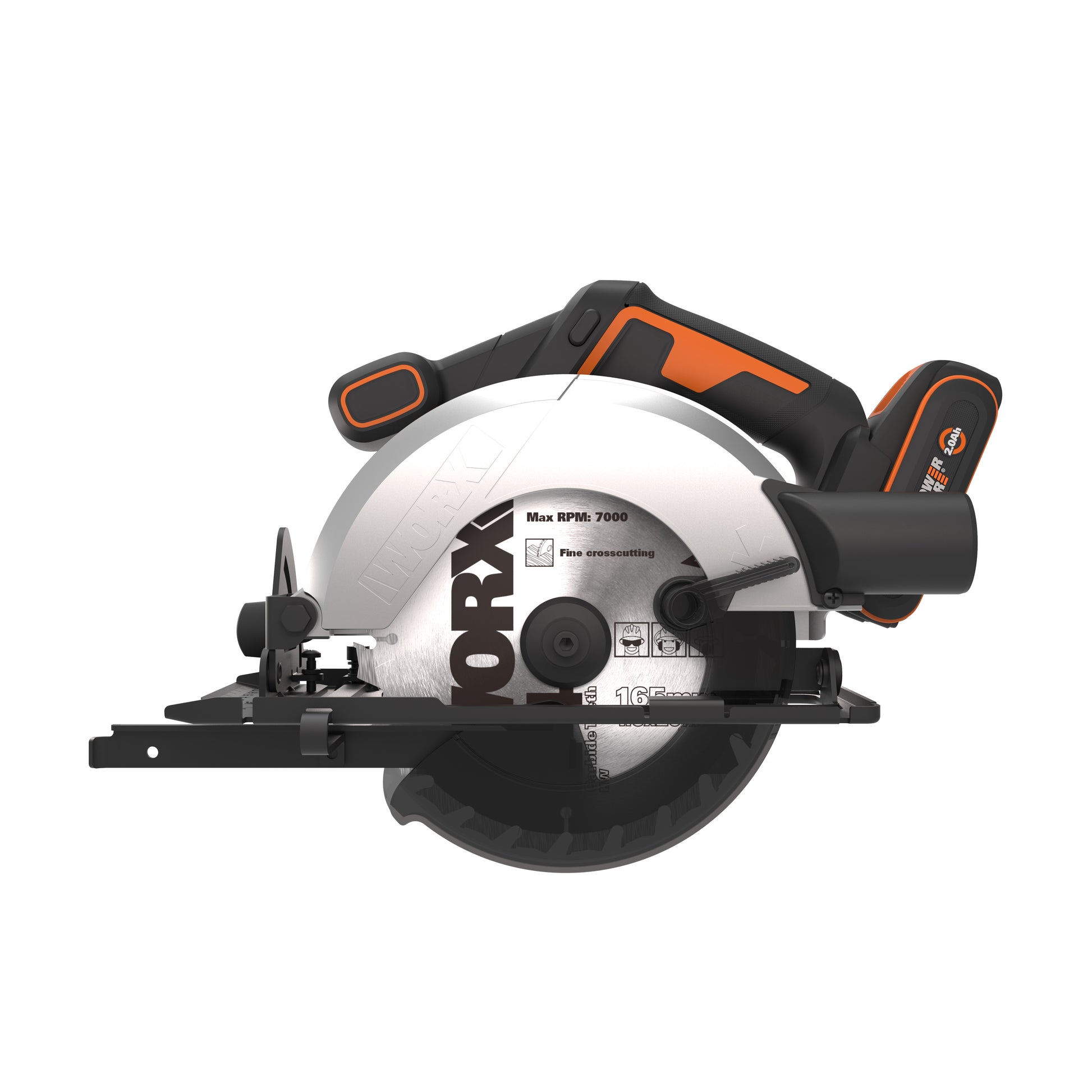 Worx WX526 - Worx WX526 - Sierra circular 165mm 20V (1bat 2,0Ah)