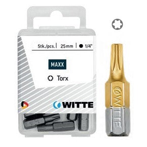 Witte Puntas Torx de 25 mm en cajita de plástico