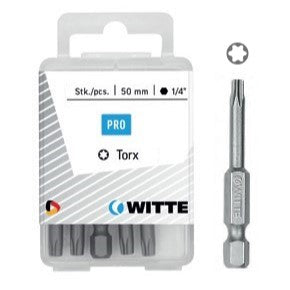 Witte Puntas Torx de 50 mm en cajita de plástico