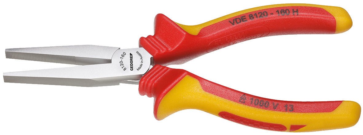 Alicate VDE de boca plana 160 mm 8120-160 H - Ferrotecnia