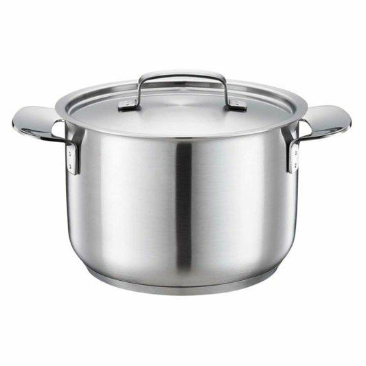 Fiskars Cazuela, 3 L, Sin revestimiento, Apto para todas las placas de cocción, Acero inoxidable reciclado, All Steel, Plateado, 1064751