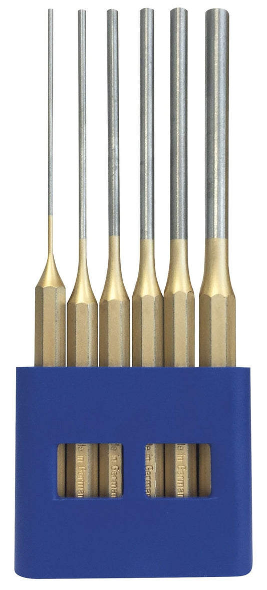 ATM Percusión 425260D - Juego de 6 botadores cilíndricos extra largos serie dorada - Ferrotecnia