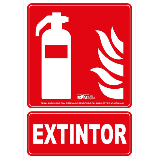 ATM Signaling PVC Fire Extinguisher Sign