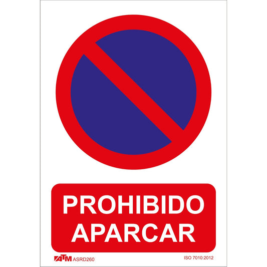 ATM Señalización Señal prohibido aparcar PVC Glasspack