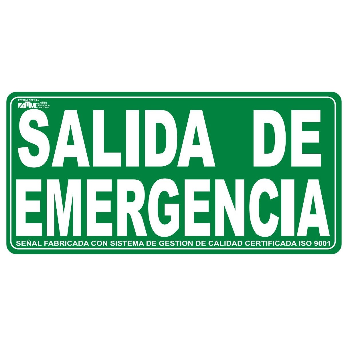 ATM Signage PVC Emergency Exit Sign
