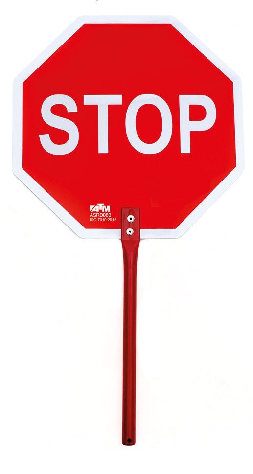ATM Señalización ASRD080 - Señal STOP con mango metálico - Ferrotecnia