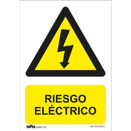 ATM Signaling ASRD110 - Electrical Hazard Danger Sign PVC Glasspack