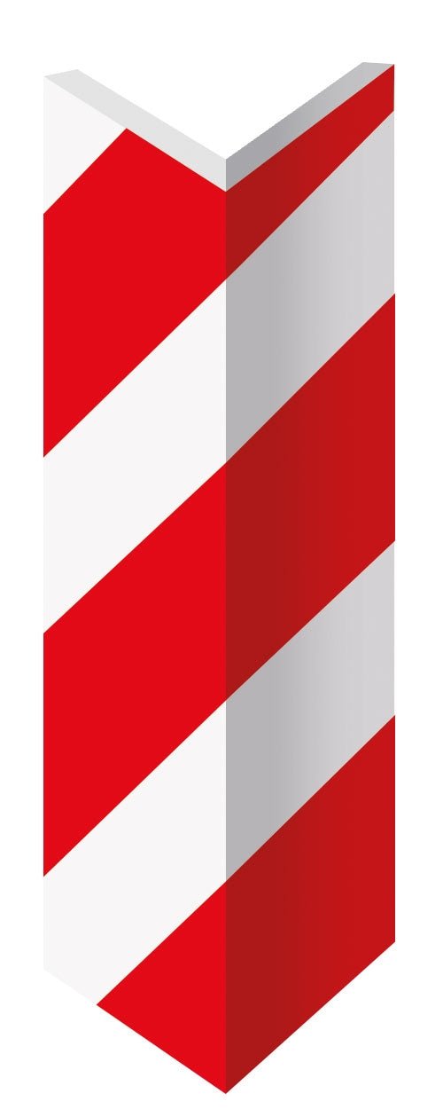 ATM Señalización BA41006 - Esquinera de espuma autoadhesiva blanca y roja - Ferrotecnia