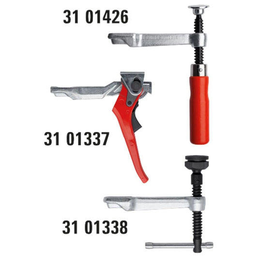 Bessey 3101337 - Mordaza móvil de alcance 120 mm. con palanca de apriete rápido para tornillos de apriete Bessey SLV