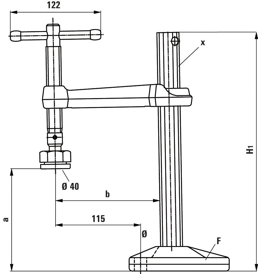 Bessey BSG2114 - Mordaza para máquinas y bancos de trabajo Modelo BSG21 - 14 - Ferrotecnia