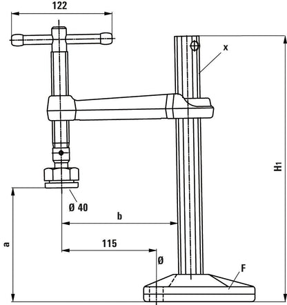 Bessey BSG2114 - Mordaza para máquinas y bancos de trabajo Modelo BSG21 - 14 - Ferrotecnia