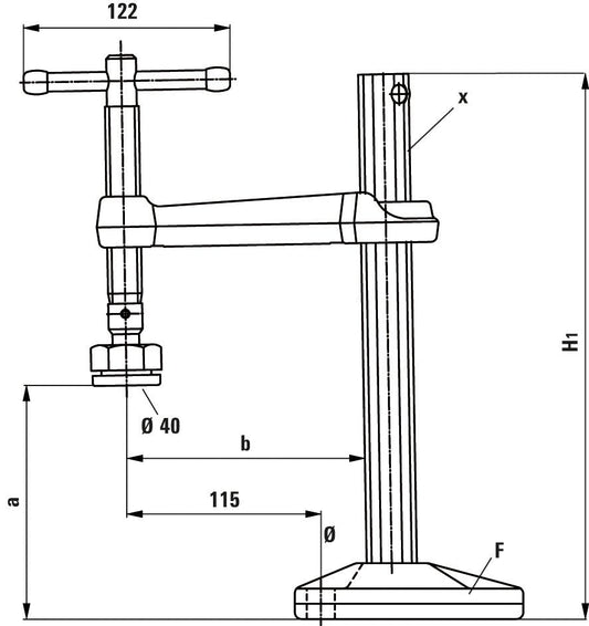 Bessey BSG2114 - Mordaza para máquinas y bancos de trabajo Modelo BSG21 - 14 - Ferrotecnia