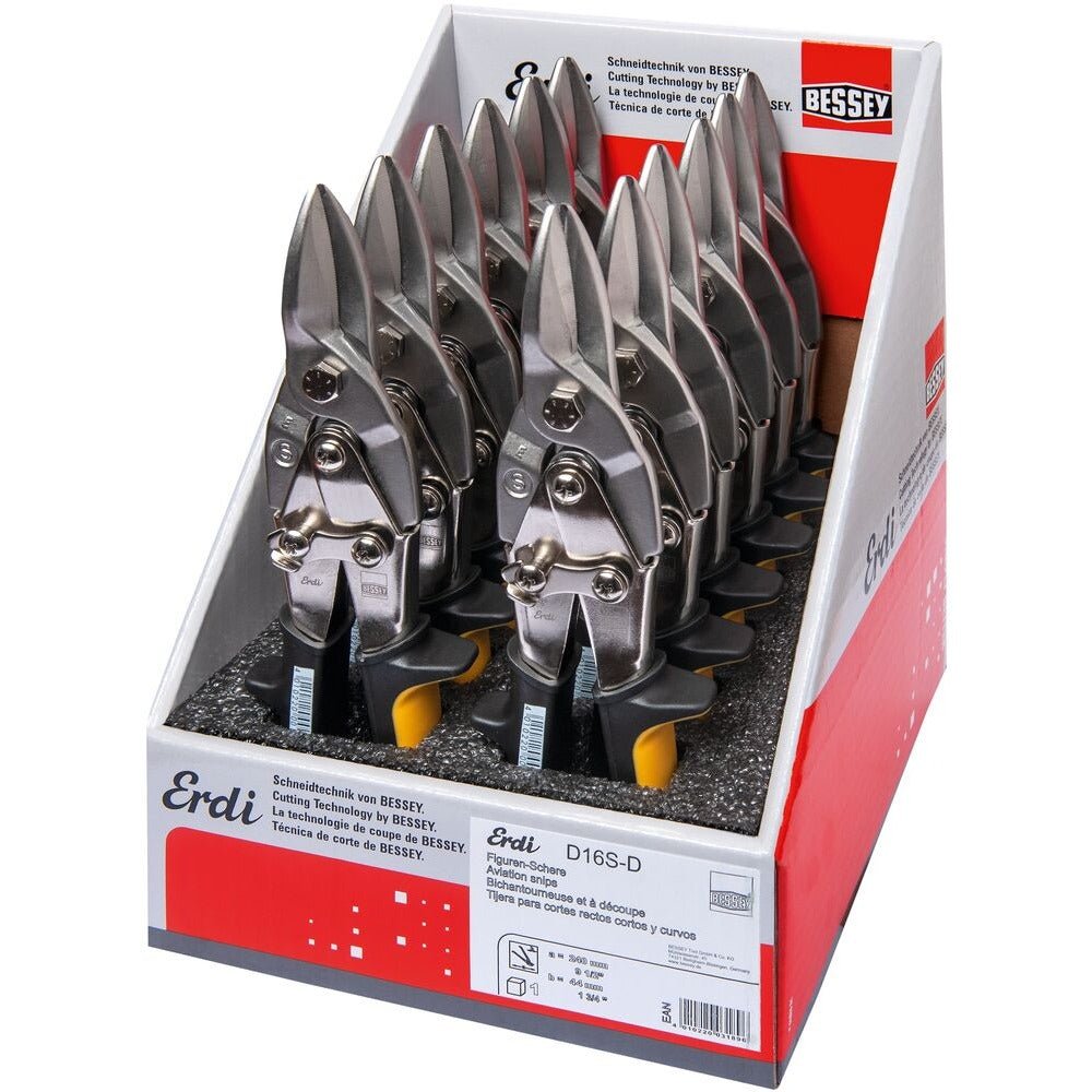 Bessey D16S-D - Expositor con 12 tijeras de chapa Bessey D16S - Ferrotecnia
