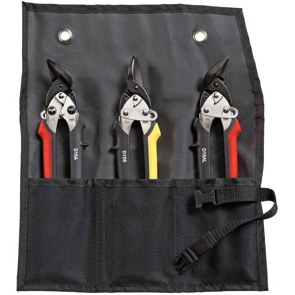 Bessey DSET15 - Bessey D15A Scissors Set of 3 in Roll Case