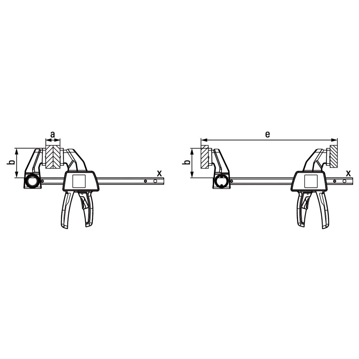 Bessey EZL15 - 8 - Tornillo de apriete monomanual Bessey EZL 150/80 - Ferrotecnia