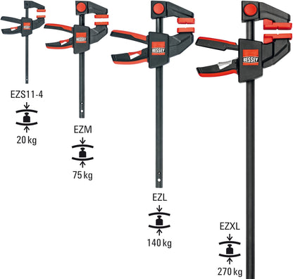 Bessey EZL60 - 8 - Tornillo de apriete monomanual Bessey EZL 600/80 - Ferrotecnia