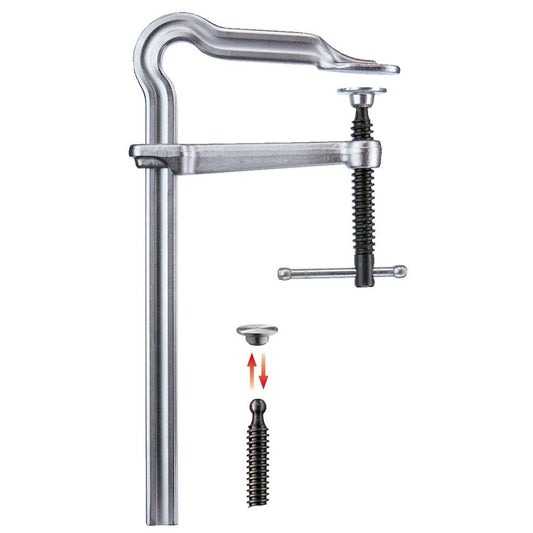 Bessey GM20ZK - Tornillo de apriete con pasador metálico en cruz Bessey Omega GMZ 200/100