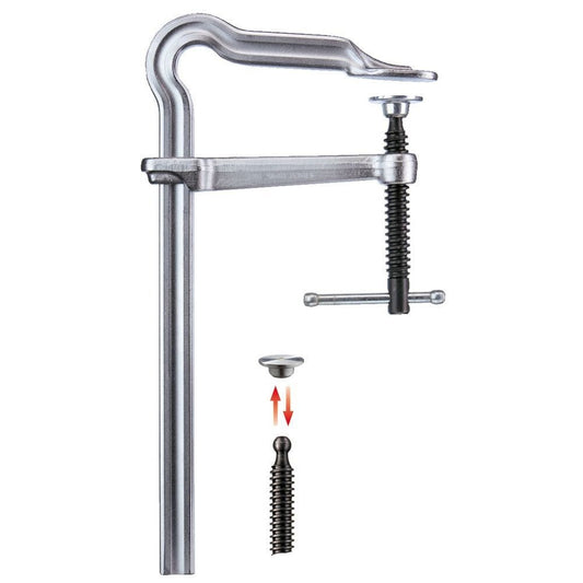 Bessey GM60ZK - Tornillo de apriete con pasador metálico en cruz Bessey Omega GMZ 600/120 - Ferrotecnia