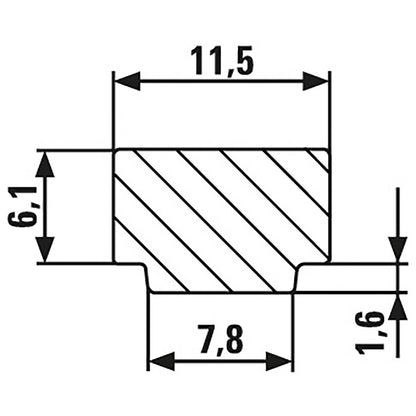 Bessey GTR16B6 - Tornillo de apriete para rieles guía Bessey GTR 160/60 - Ferrotecnia