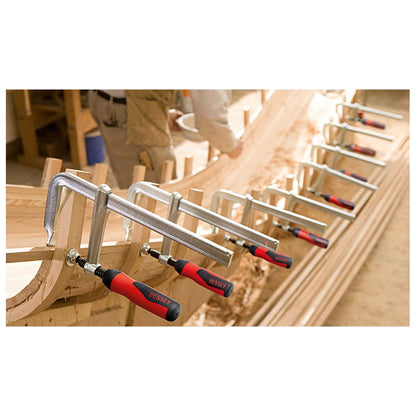 Bessey GZ100 - 2K - Tornillo de apriete todo acero con mango bicomponente Bessey GZ 1000/120 - Ferrotecnia