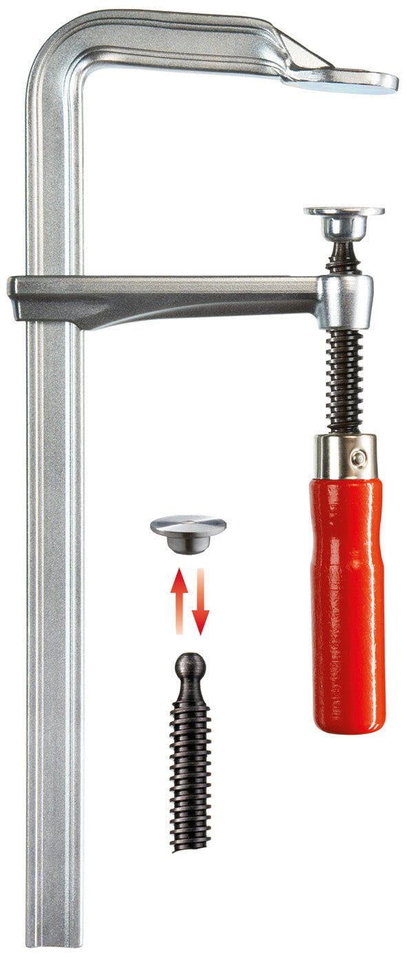 Bessey GZ12 - Tornillo de apriete todo acero con mango de madera Bessey GZ 120/60 - Ferrotecnia