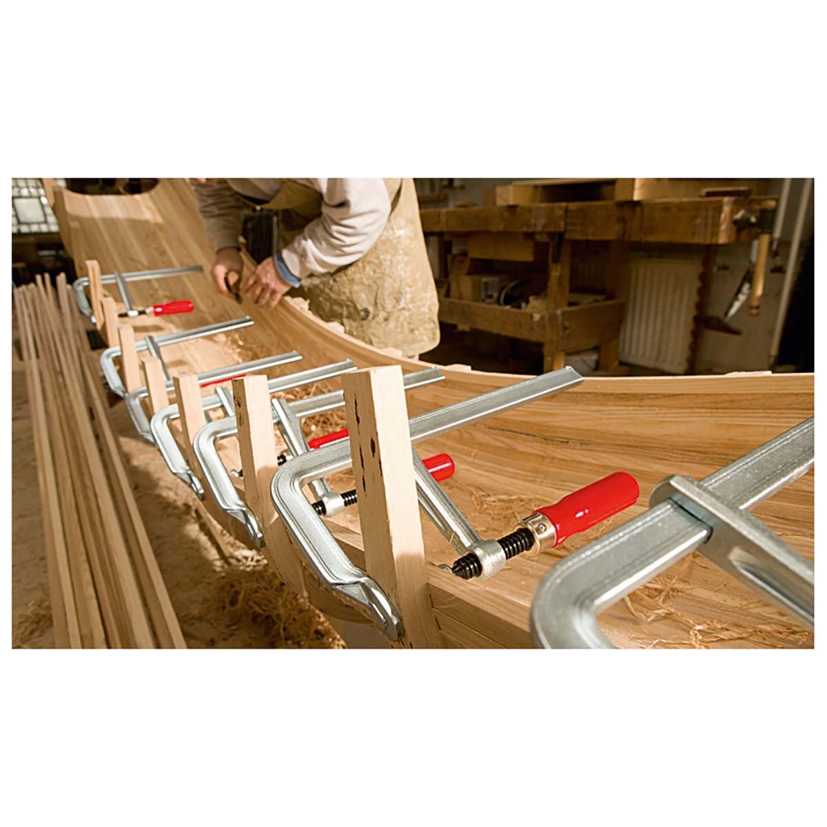 Bessey GZ125 - Tornillo de apriete todo acero con mango de madera Bessey GZ 1250/120 - Ferrotecnia