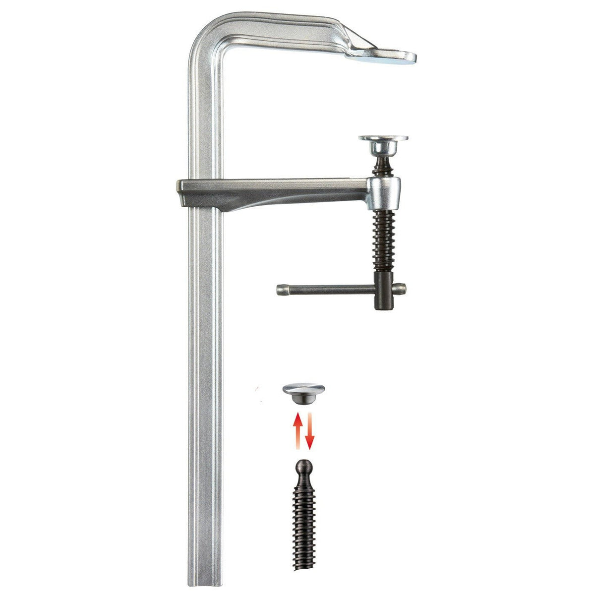 Bessey GZ125K - Tornillo de apriete de acero forjado GZ-K 1250 mm - Ferrotecnia