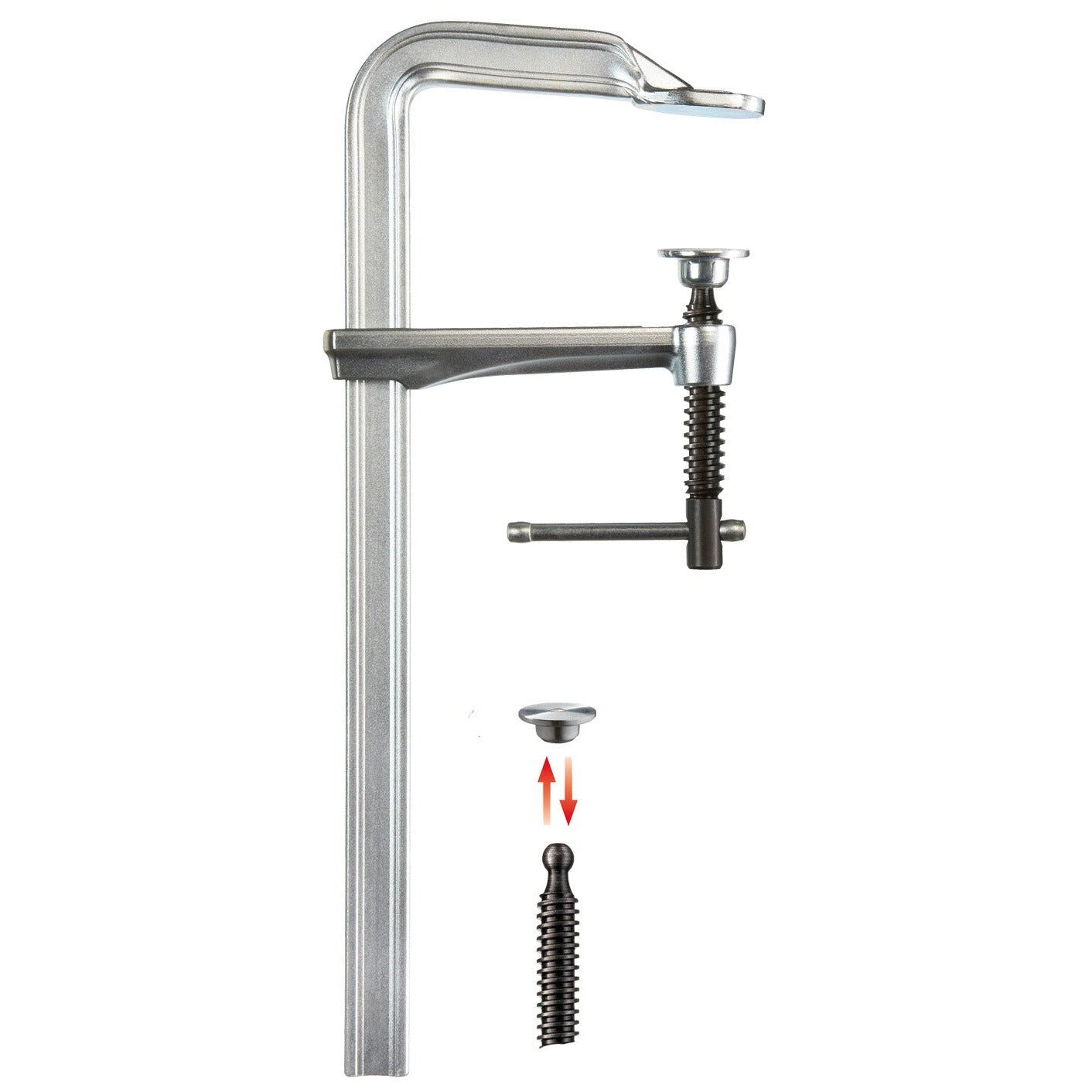 Bessey GZ125K -  Tornillo de apriete de acero forjado GZ-K 1250 mm