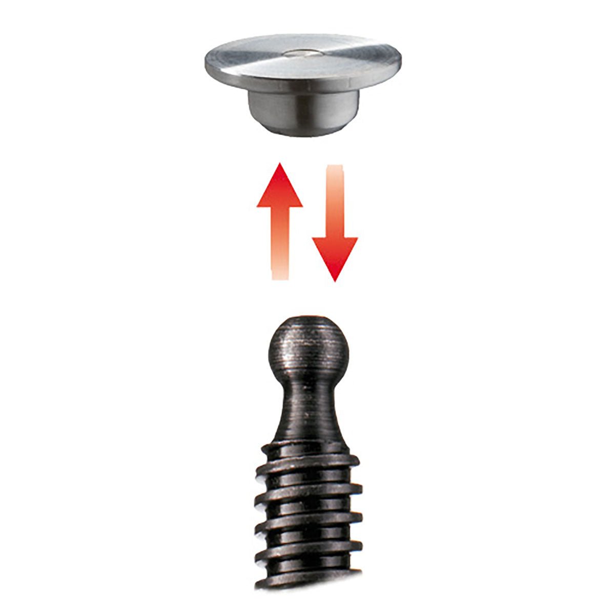 Bessey GZ16K - Tornillo de apriete todo acero con pasador metálico en cruz Bessey GZ - K 160/80 - Ferrotecnia