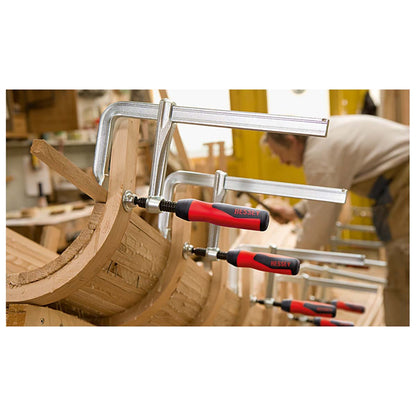 Bessey GZ30 - 12 - 2K - Tornillo de apriete todo acero con mango bicomponente Bessey GZ 300/120 - Ferrotecnia