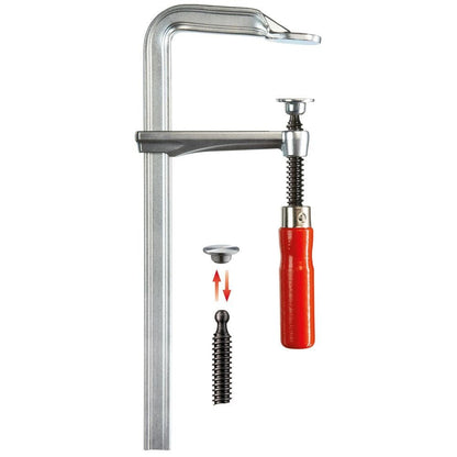 Bessey GZ3010 - Tornillo de apriete todo acero con mango de madera Bessey GZ 300/100 - Ferrotecnia