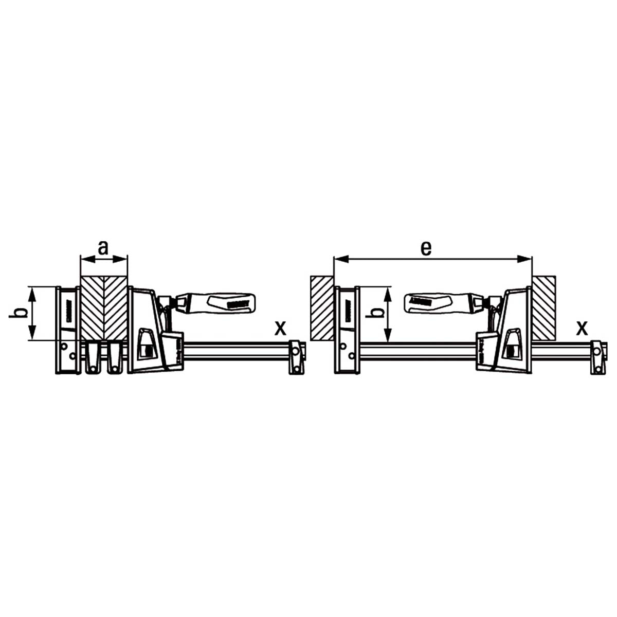 Bessey KRE100 - 2K - Tornillo de apriete Bessey KRE 1000/95 - Ferrotecnia